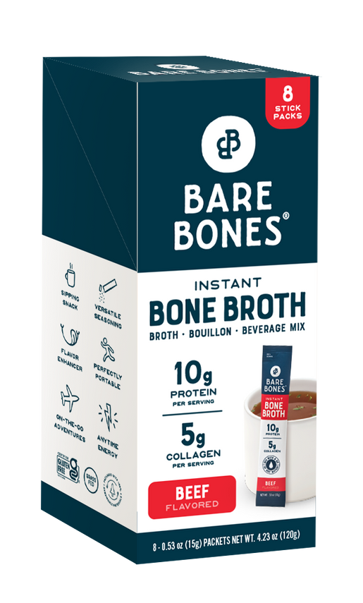 Instant Bone Broth Mix 8ct Display - Wholesale